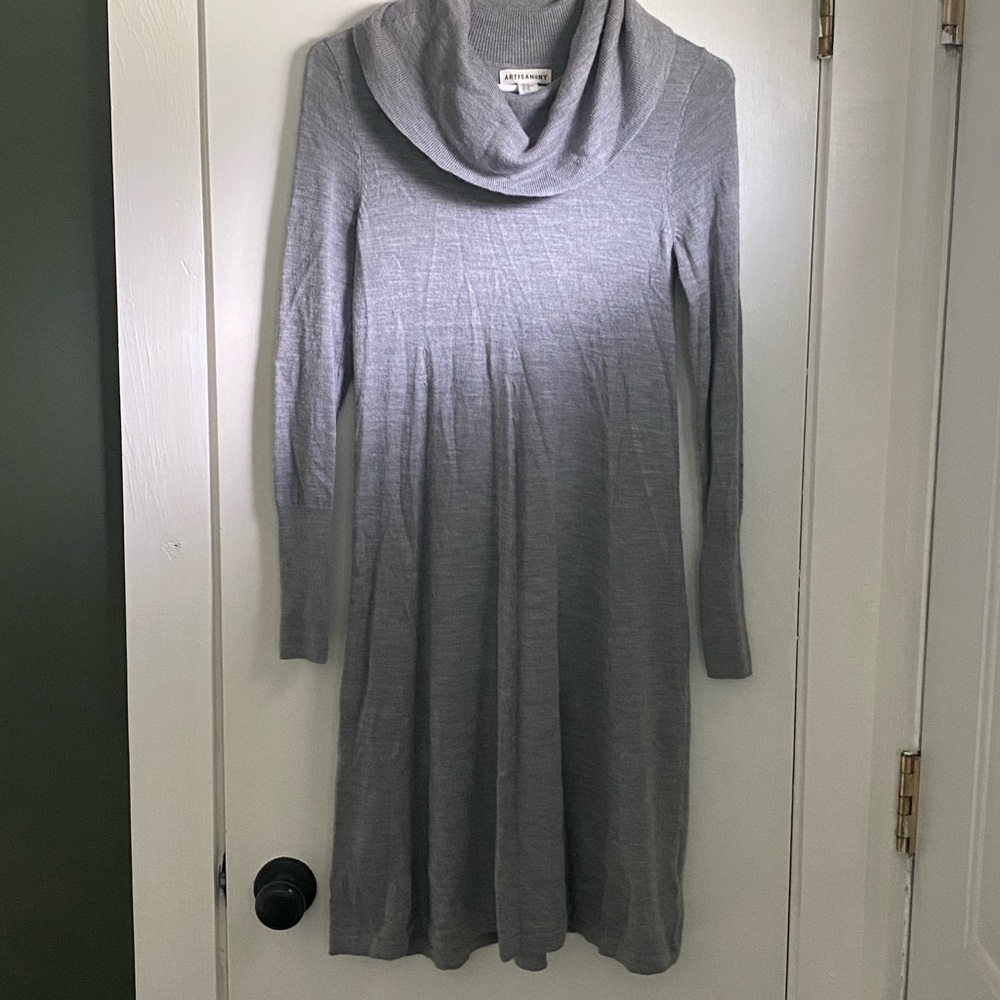 Artisan NY cowl neck sweater dress